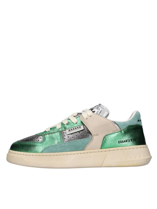Sneakers modello LOW METAL in pelle e camoscio RUN OF | LOW METAL GRAS WVERDE-GRIGIO